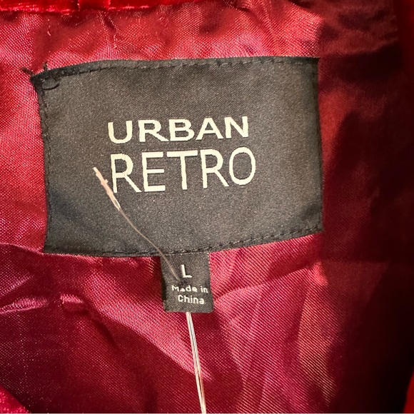 Urban Retro Crushed Velvet Jacket - Picture 10 of 12